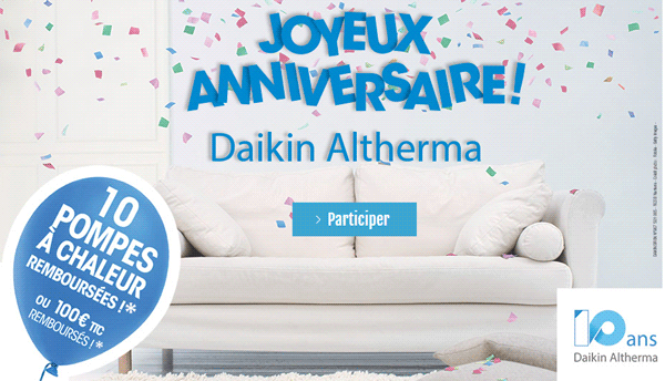 Daikin Altherma fête son 10<sup>ème</sup> anniversaire