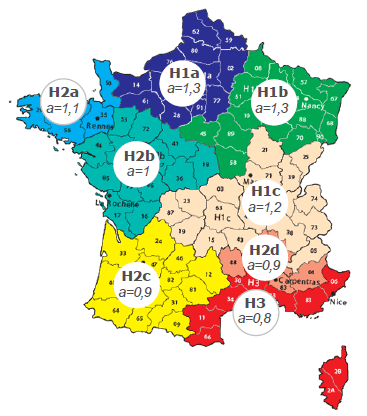 carte altitude coefficient