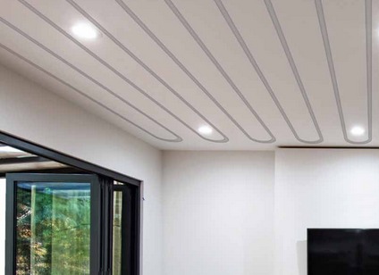 plafond rayonnant en intérieur