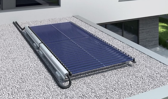 solution solaire thermique sur un toit